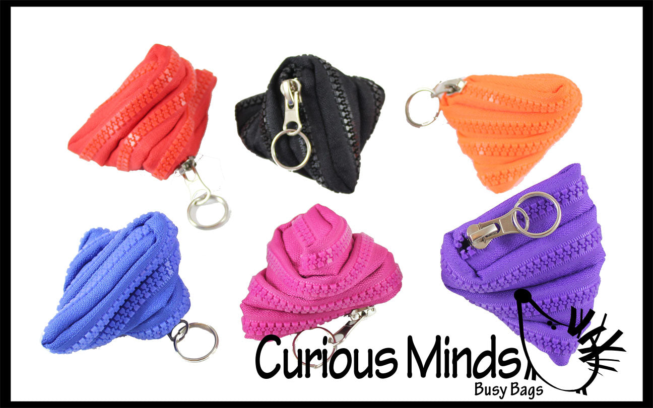 CLEARANCE - SALE - Zipper Pouch Change Purse Fidget with Functional Zi