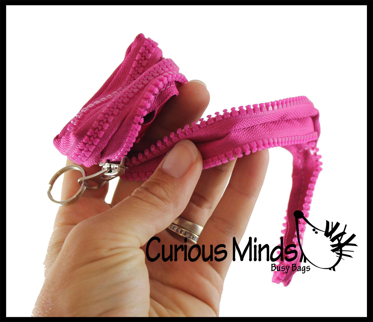 Pink zipper 2025 pouch