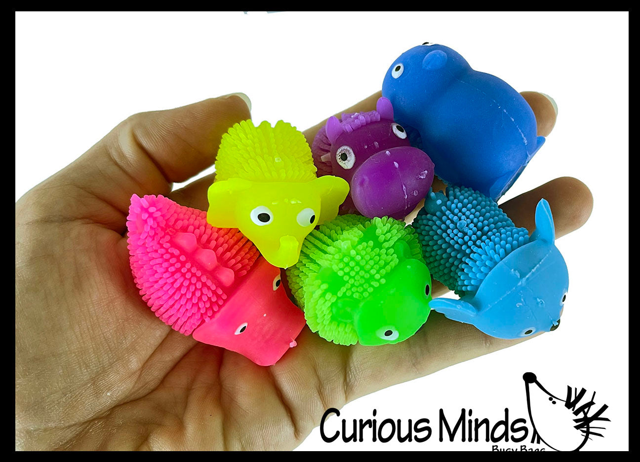 Mini Puffer Zoo Animal Assortment - Small Novelty Toy - Party Favors - Cute Tiny Fidget Toys