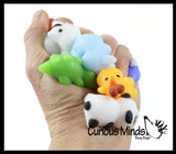 Cute Zoo Animal Mochi Squishy Animals - Kawaii -  Cute Individually Wrapped Toys - Sensory, Stress, Fidget Party Favor Toy