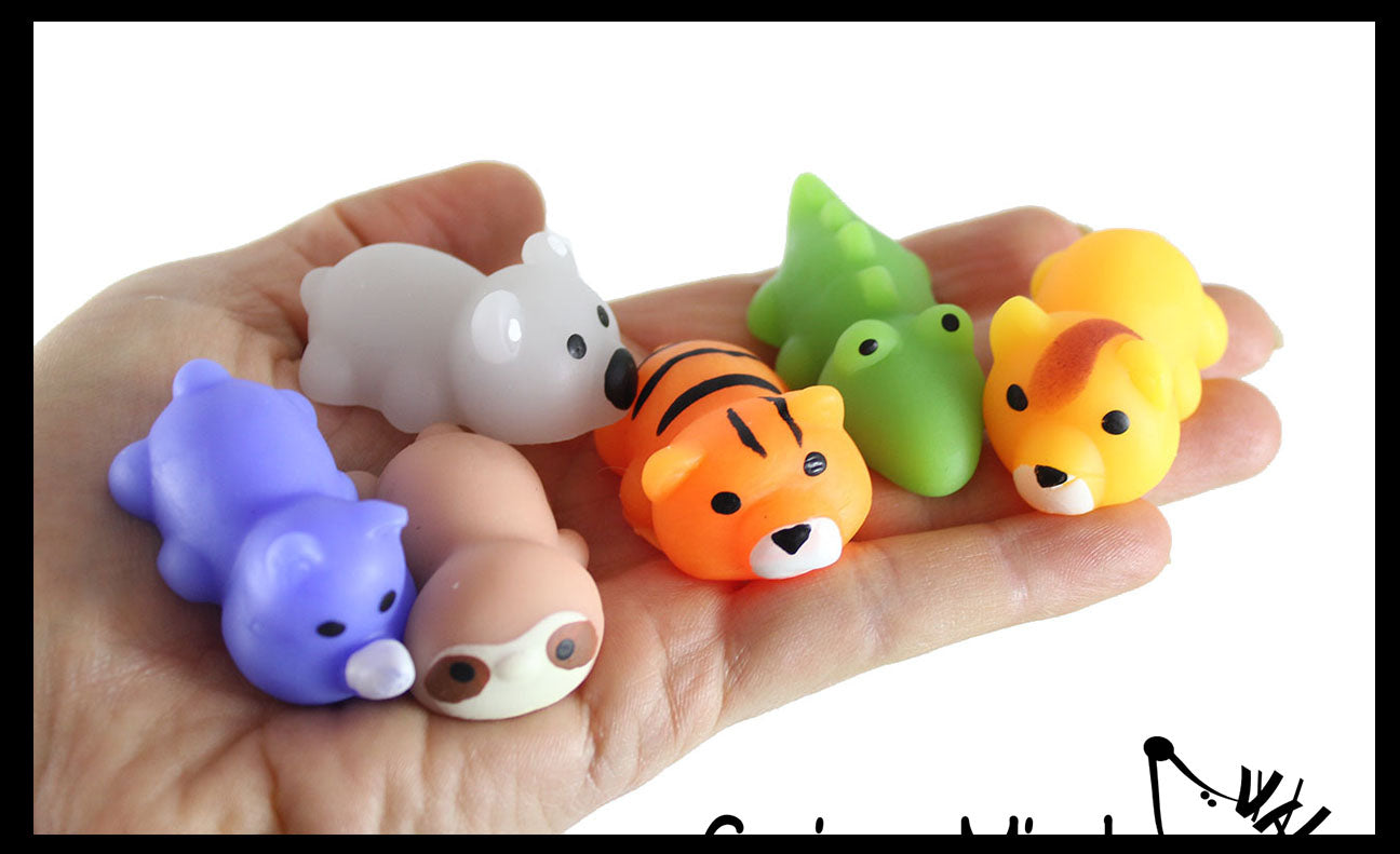 Little squishy sales animal toys