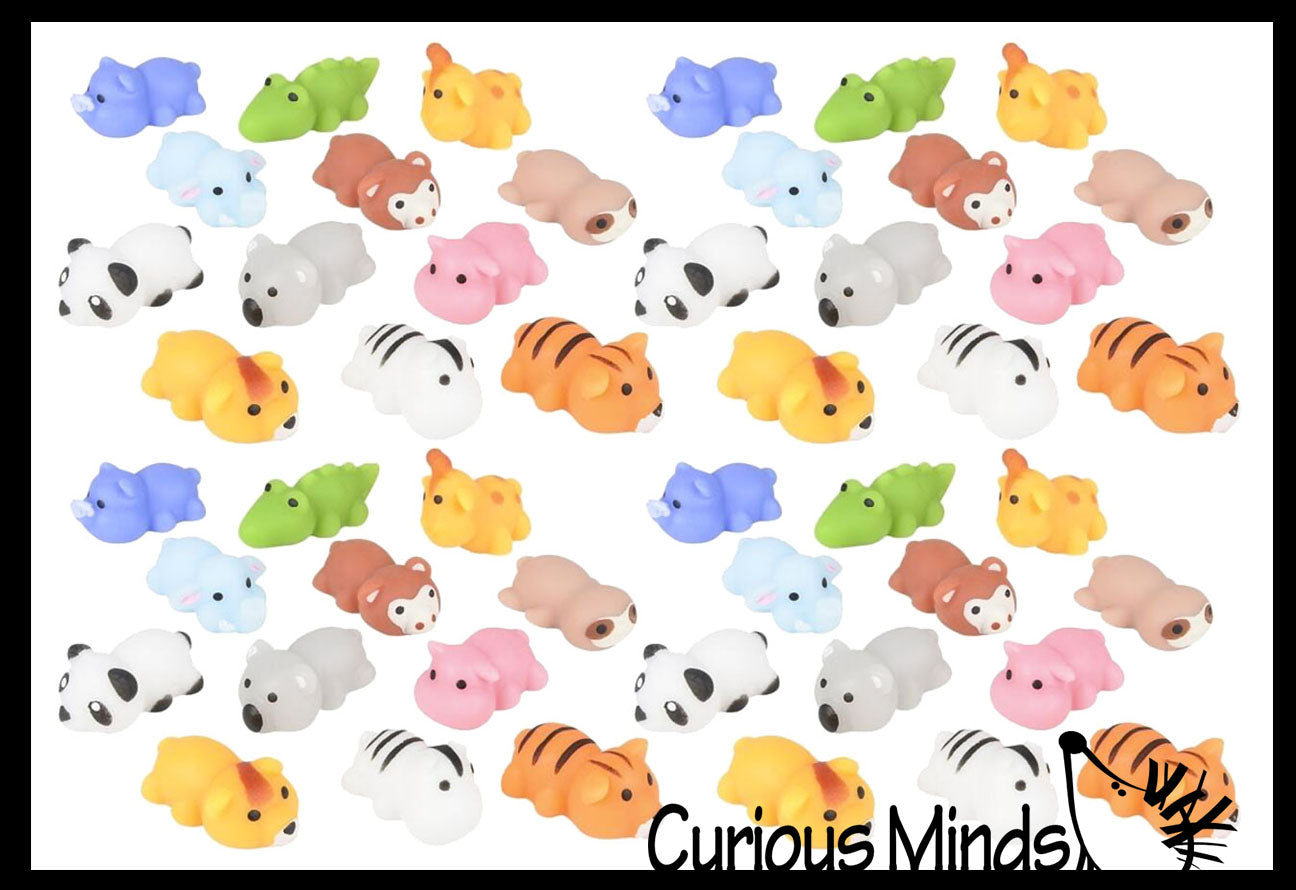 Cute Zoo Animal Mochi Squishy Animals - Kawaii - Individually Wra | Busy Bags