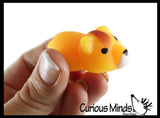 Cute Zoo Animal Mochi Squishy Animals - Kawaii -  Cute Individually Wrapped Toys - Sensory, Stress, Fidget Party Favor Toy